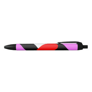 Stylo Noir Drapeau de fierté de la fille de cuir