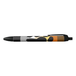 Stylo Noir Drapeau de fierté de l'ours avec patte