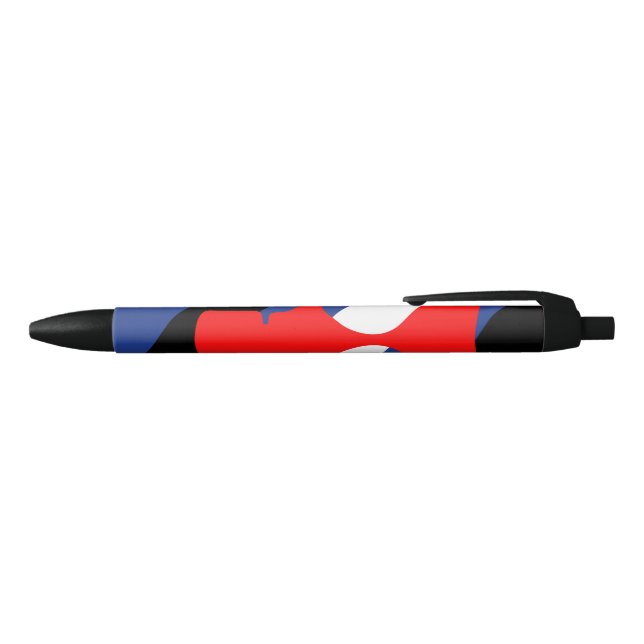 Stylo Noir Drapeau de fierté de masque (Haut)