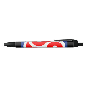 Stylo Noir Drapeau de fierté de pratique en cuir