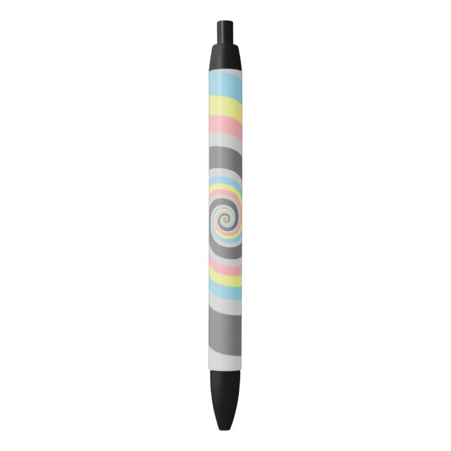 Stylo Noir Drapeau de fierté Demiflux Abstrait       (devant Vertical)