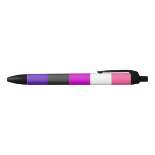 Stylo Noir Drapeau de fierté genderfluid
