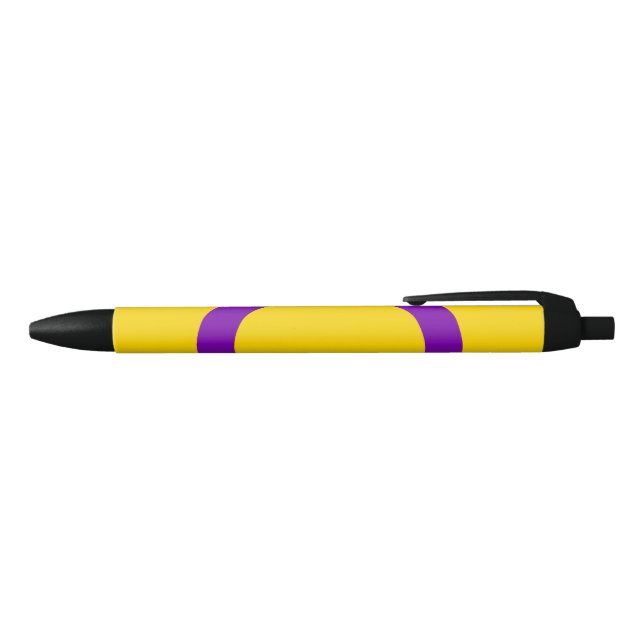 Stylo Noir Drapeau de fierté intersexe (Haut)