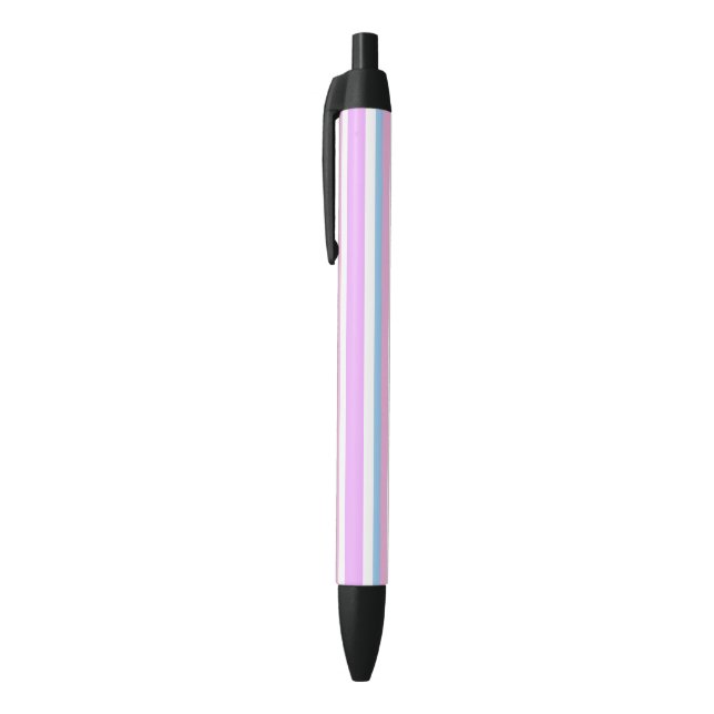 Stylo Noir Drapeau de fierté intersexe (Haut (Vertical))