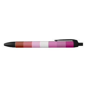 Stylo Noir Drapeau de fierté lesbienne (Origine)