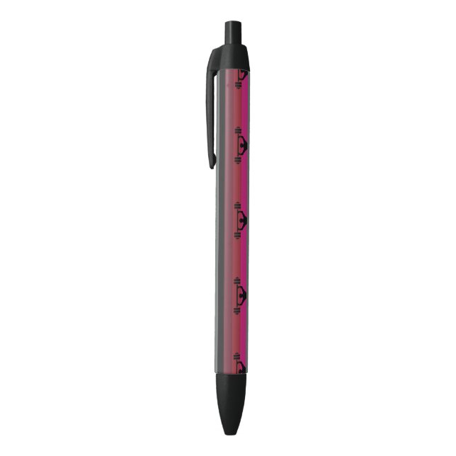 STYLO NOIR DRAPEAU DE FIERTE MUSCLE (Haut (Vertical))