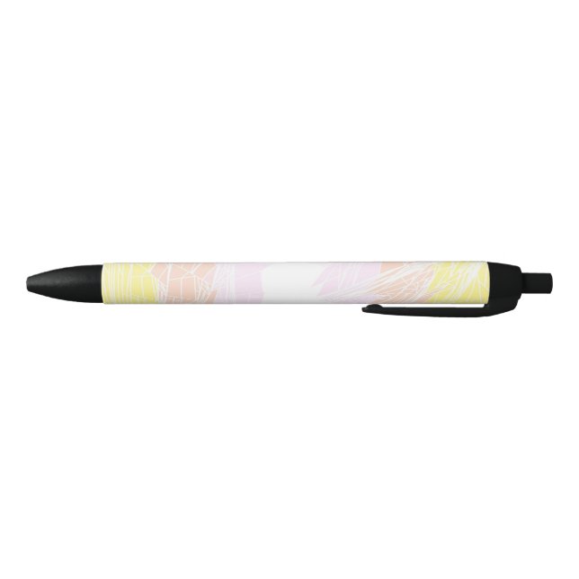 Stylo Noir Drapeau de fierté pangender abstrait géométrique g (Bas)