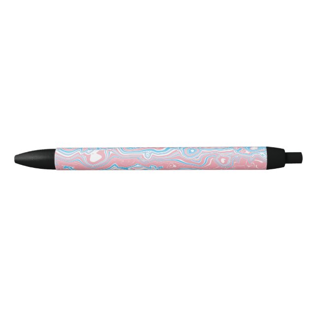 Stylo Noir Drapeau de fierté trans Trippsy Boho Groovy Bandes (Devant)