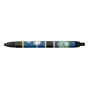 Stylo Noir Drapeau de la Caroline du Sud