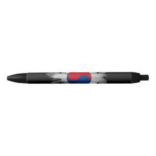 Stylo Noir Drapeau de la Corée du Sud bracelet, drapeau nati