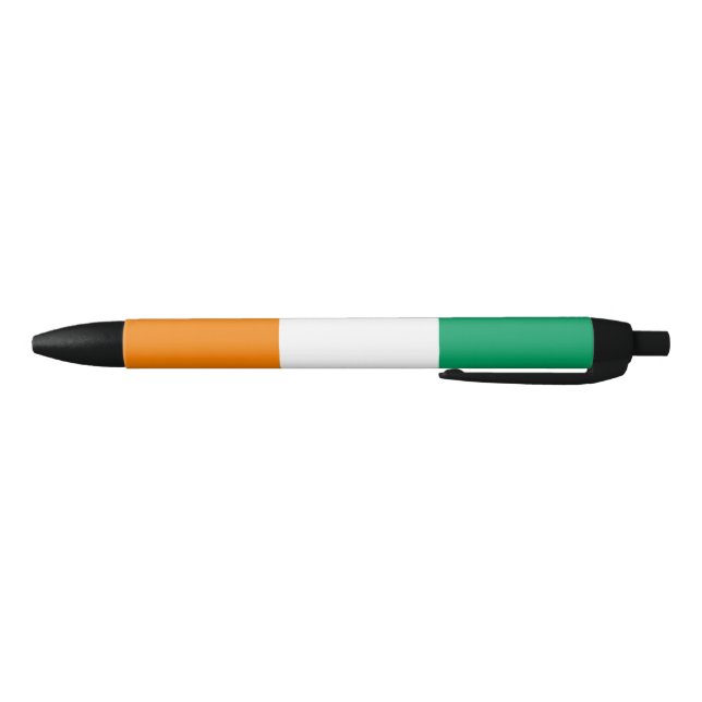 Stylo Noir Drapeau de la Côte d'Ivoire (Bas)