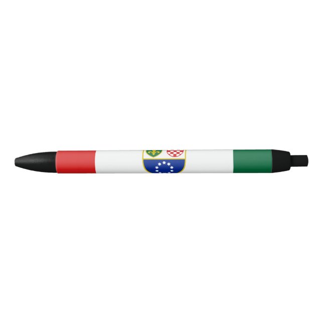 Stylo Noir Drapeau de la Fédération de Bosnie-Herzégovine (Devant)