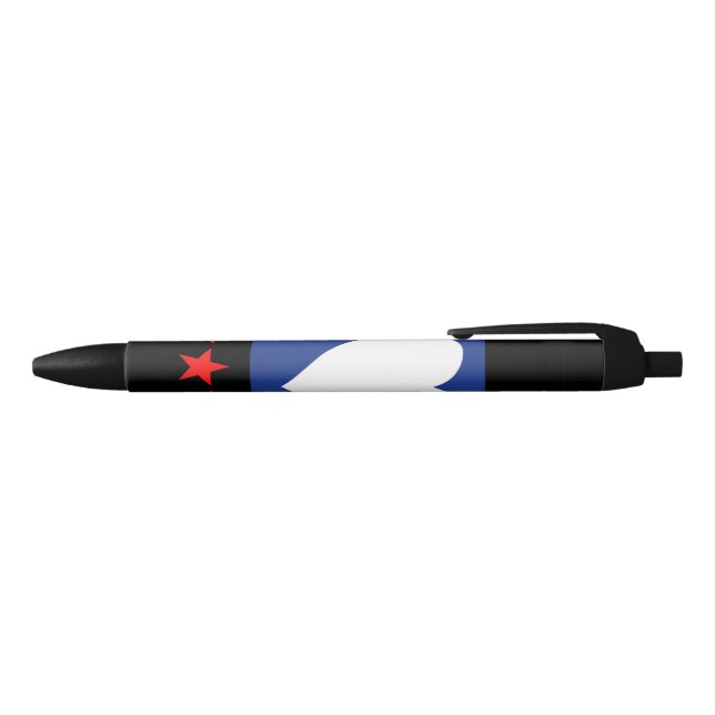 Stylo Noir Drapeau de la fierté du pied (Haut)