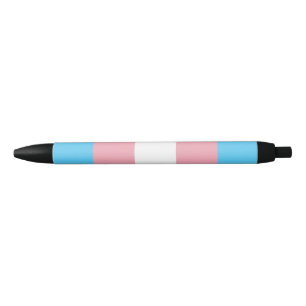 Stylo Noir Drapeau de la fierté transgenre - LGBT Rainbow