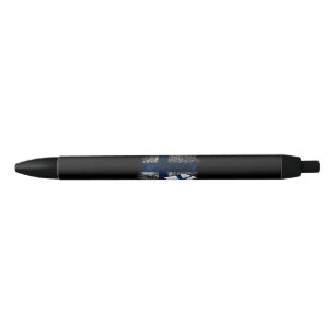 Stylo Noir Drapeau de la Finlande