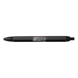 Stylo Noir Drapeau de la Hongrie