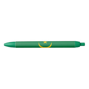 Stylo Noir Drapeau de la Mauritanie