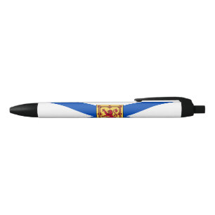 Stylo Noir Drapeau de la Nouvelle-Écosse (Province canadienne