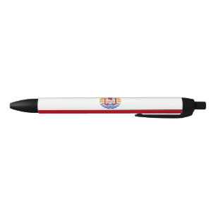 Stylo Noir Drapeau de la Polynésie française
