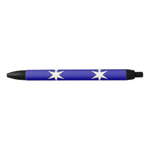 Stylo Noir Drapeau de la préfecture de Chiba, Japon