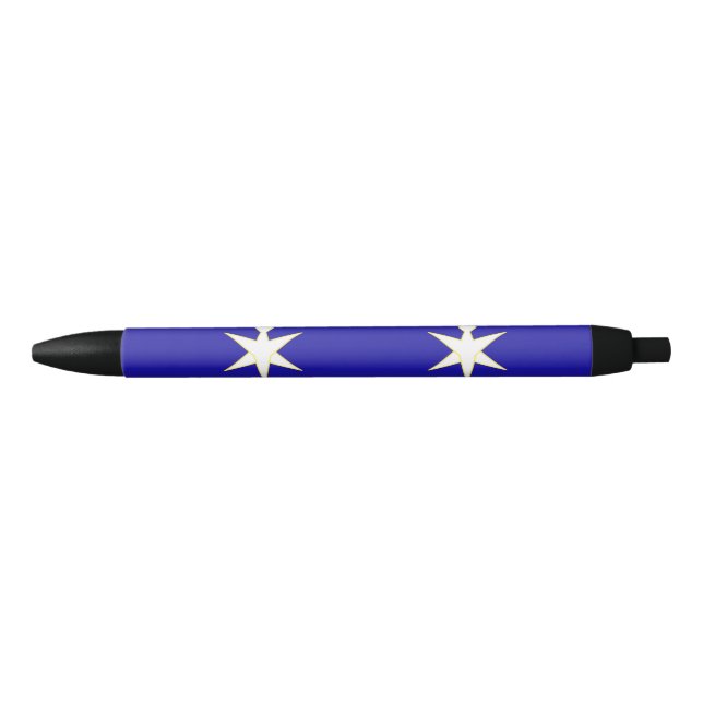 Stylo Noir Drapeau de la préfecture de Chiba, Japon (Devant)