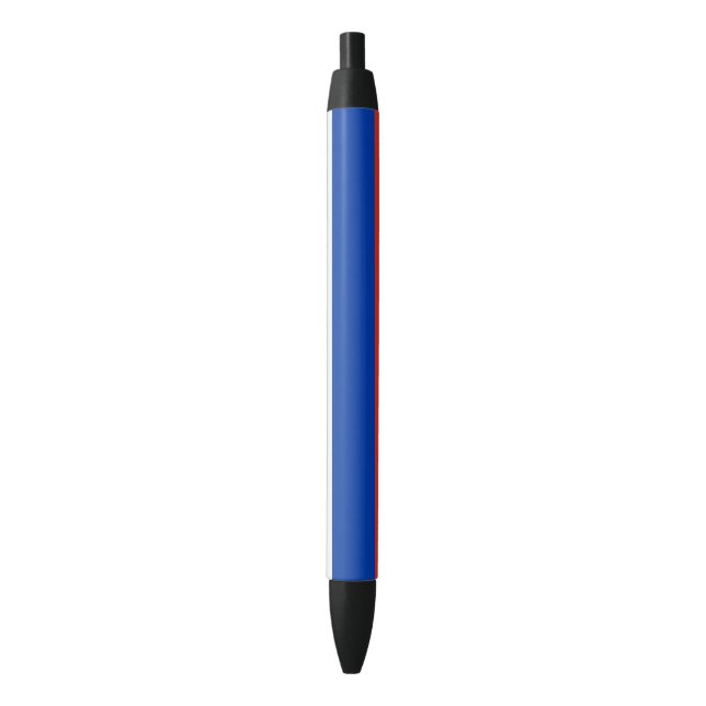 Stylo Noir Drapeau de la Russie (devant Vertical)