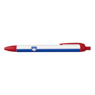Stylo Noir Drapeau de la Slovénie