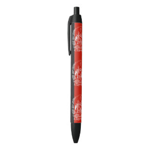 Stylo Noir Drapeau de l'Afghanistan