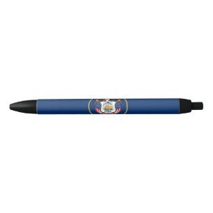 Stylo Noir Drapeau de l'État de l'Utah