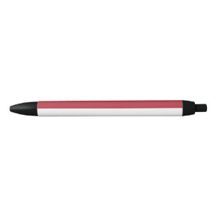Stylo Noir Drapeau de Monaco