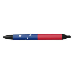 Stylo Noir Drapeau de Samoa