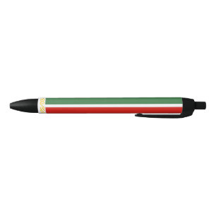 Stylo Noir Drapeau de Tchétchénie