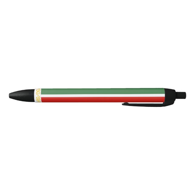 Stylo Noir Drapeau de Tchétchénie (Bas)