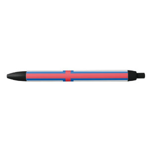 Stylo Noir Drapeau des îles Féroé