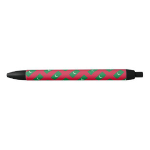 Stylo Noir Drapeau des Maldives
