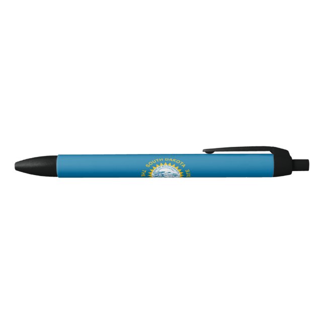 Stylo Noir Drapeau d'État du Dakota du Sud (Haut)