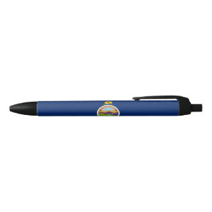 Stylo Noir Drapeau d'État du Kansas