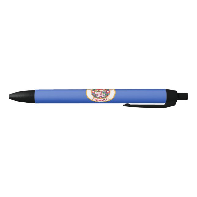 Stylo Noir Drapeau d'État du Minnesota (Bas)