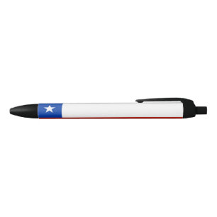 Stylo Noir Drapeau du Chili