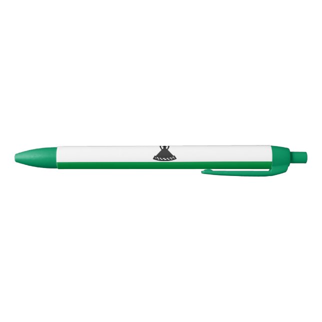 Stylo Noir Drapeau du Lesotho (Bas)