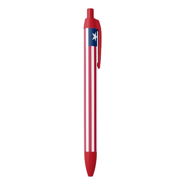 Stylo Noir Drapeau du Liberia (Bas (Vertical))