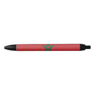 Stylo Noir Drapeau du Maroc