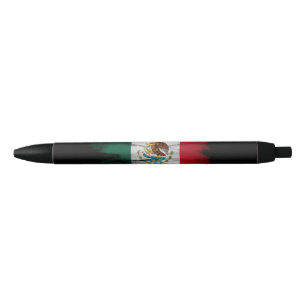 Stylo Noir Drapeau du Mexique bracelet, drapeau national
