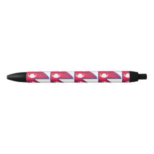 Stylo Noir Drapeau du Népal