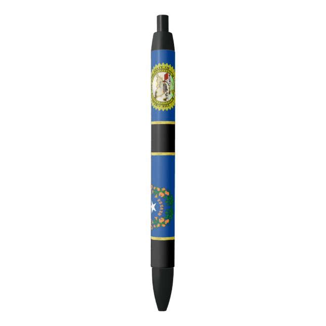 Stylo Noir Drapeau du Nevada (devant Vertical)