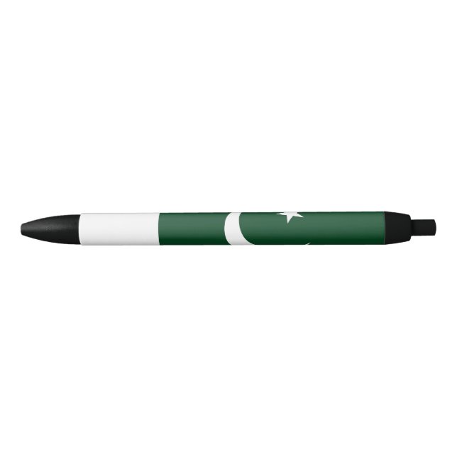 Stylo Noir Drapeau du Pakistan (Devant)