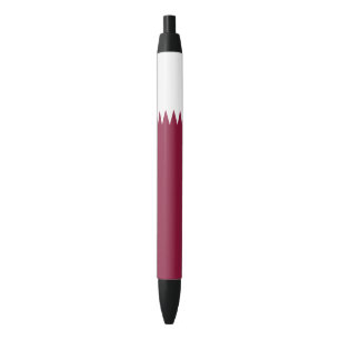 Stylo Noir Drapeau du Qatar