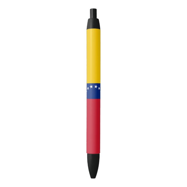 Stylo Noir Drapeau du Venezuela (devant Vertical)
