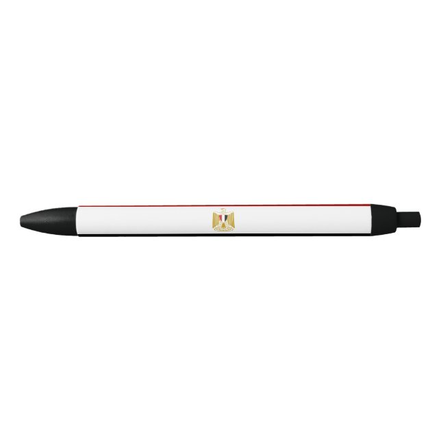 Stylo Noir Drapeau égyptien (Devant)