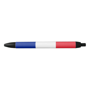 Stylo Noir Drapeau français Pen